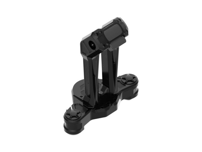Rick's Motorcycles RISER + TRIPLE TREE for 2015-2023 Harley-Davidson Anodised Black Kit