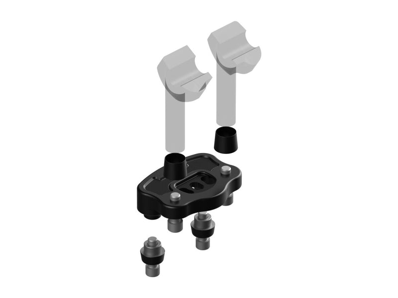 Rick's Motorcycles OEM riser relocation kit 40mm for 2020-2024 Harley-Davidson Black #S8-RV40125-0