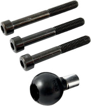 RAM Mounts Universal Ball Mount Base Black Powder-Coated Mounting Aluminium Rubber Kit #RAM-B-367