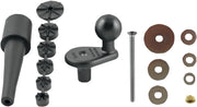 RAM Mounts Motorcycle Fork Stem Mount Base with 1" Ball Black Flat Accessory Aluminium Kit #RAM-B-342