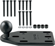RAM Mounts Brake/Clutch Reservoir Cover Mount Base with 1" Ball Black Powder-Coated Diamond Mounting Aluminium Kit