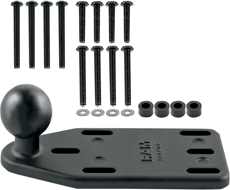 RAM Mounts Brake/Clutch Reservoir Cover Mount Base with 1" Ball Black Powder-Coated Diamond Mounting Aluminium Kit #RAM-B-346
