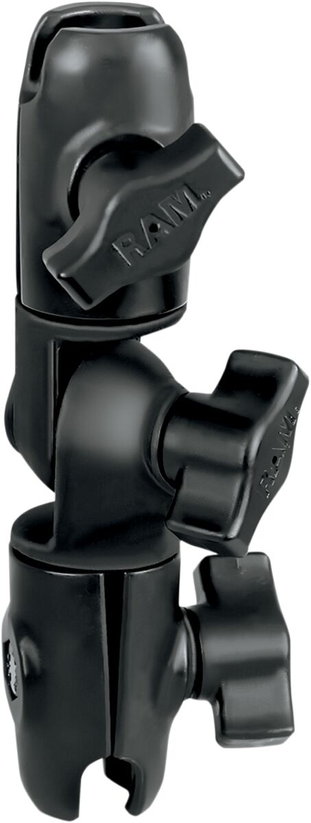 RAM Mounts Double Socket Arm with Swivel Black Flat Mounting Composite #RAP-B-200-2