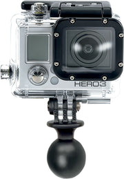 RAM Mounts GoPro® Camera Adapter Black Flat Mounting Composite #RAP-B-202-GOP1