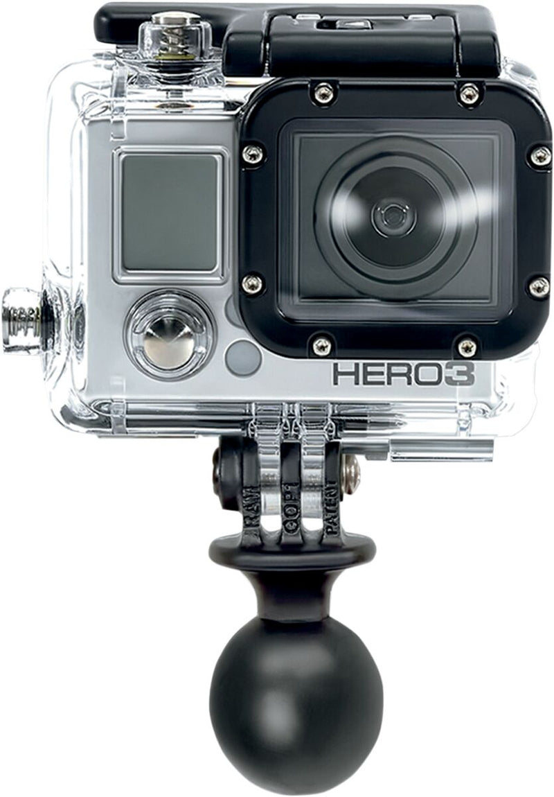RAM Mounts GoPro® Camera Adapter Black Flat Mounting Composite #RAP-B-202-GOP1
