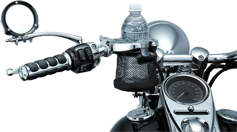 Kuryakyn Universal Drink Holder with Basket #1475