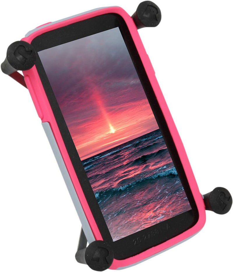 RAM Mounts X-Grip® IV Large Device Cradle Black Flat Phone Tablet Composite Stainless Steel Black| Flat| Polished #RAM-HOL-UN10BU