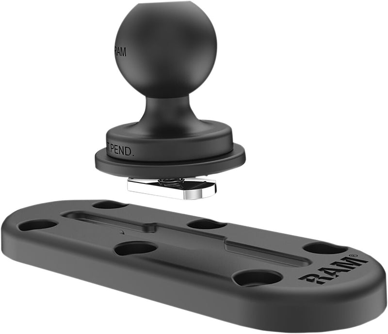 RAM Mounts Tough-Track™ Top-Loading Composite 3" Track Black Flat Mounting Base #RAP-TRACK-A3