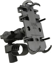 RAM Mounts Quick-Grip™ Phone Holder Mount Kit for 2011 Harley-Davidson FLHX 1584 ABS Device Mount Black Composite Stainless Steel #RAP-B-460-A-PD3U