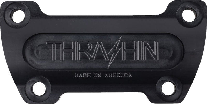 Thrashin' Supply Co. OG Riser Top Clamp - Each, Aluminum - Black / Flat