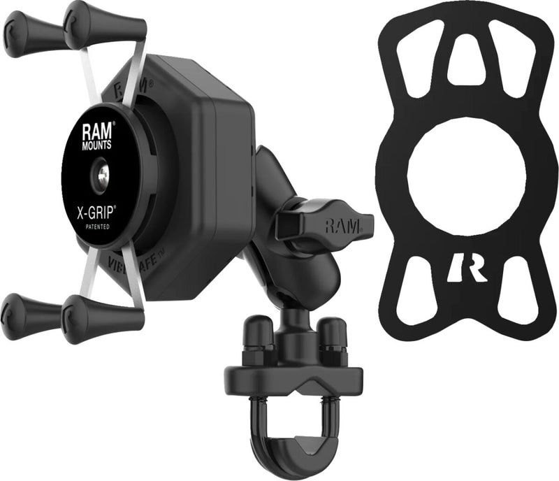 RAM Mounts X-Grip® Mount Kit Vibe Safe™ Cradle Black Powder-Coated Mounting Phone Aluminium