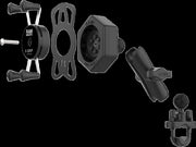 RAM Mounts X-Grip® Mount Kit Vibe Safe™ Cradle Black Powder-Coated Mounting Phone Aluminium #RAM-B-149Z-UN7-462