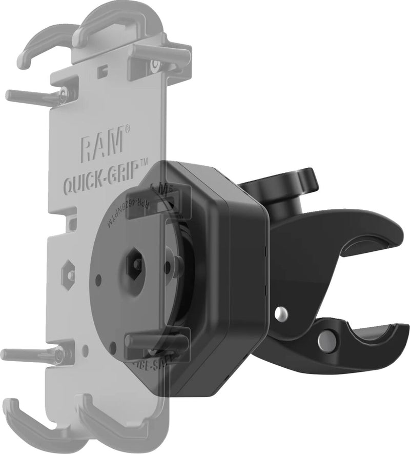 RAM Mounts Tough-Claw™ Small Clamp Base with Vibe-Safe™ Adapter Vibe Safe™ Black Powder-Coated Anti-Vibration Mounting Composite #RAP-400-462NPT