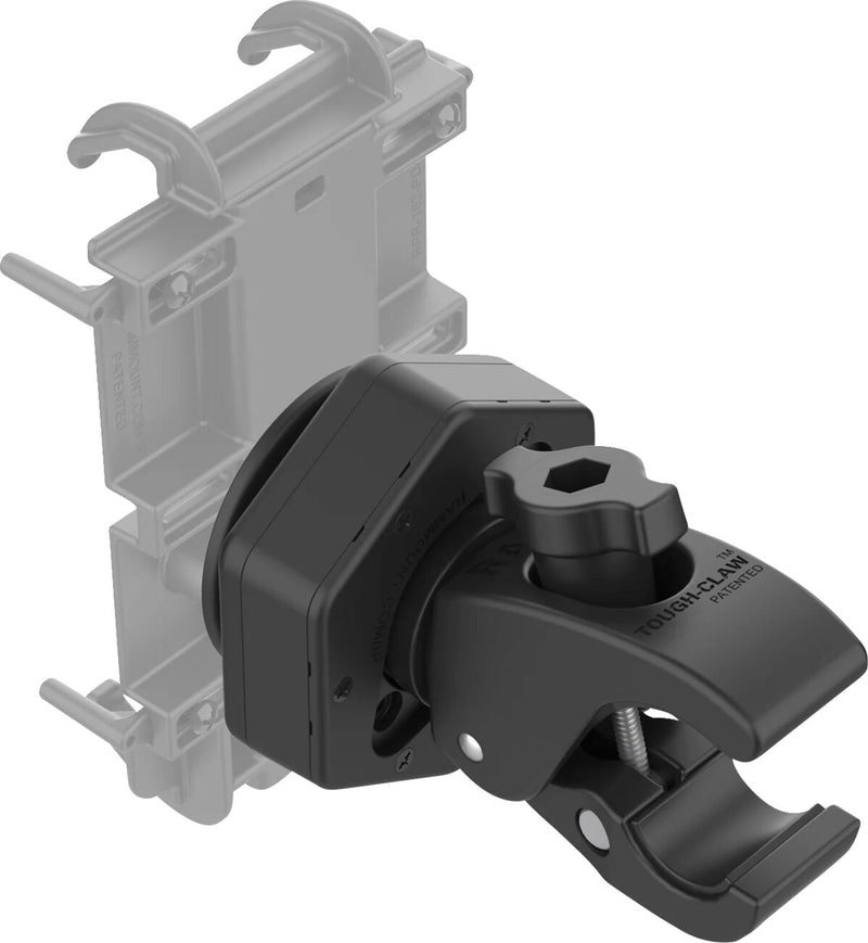 RAM Mounts Tough-Claw™ Small Clamp Base with Vibe-Safe™ Adapter Vibe Safe™ Black Powder-Coated Anti-Vibration Mounting Composite #RAP-400-462NPT
