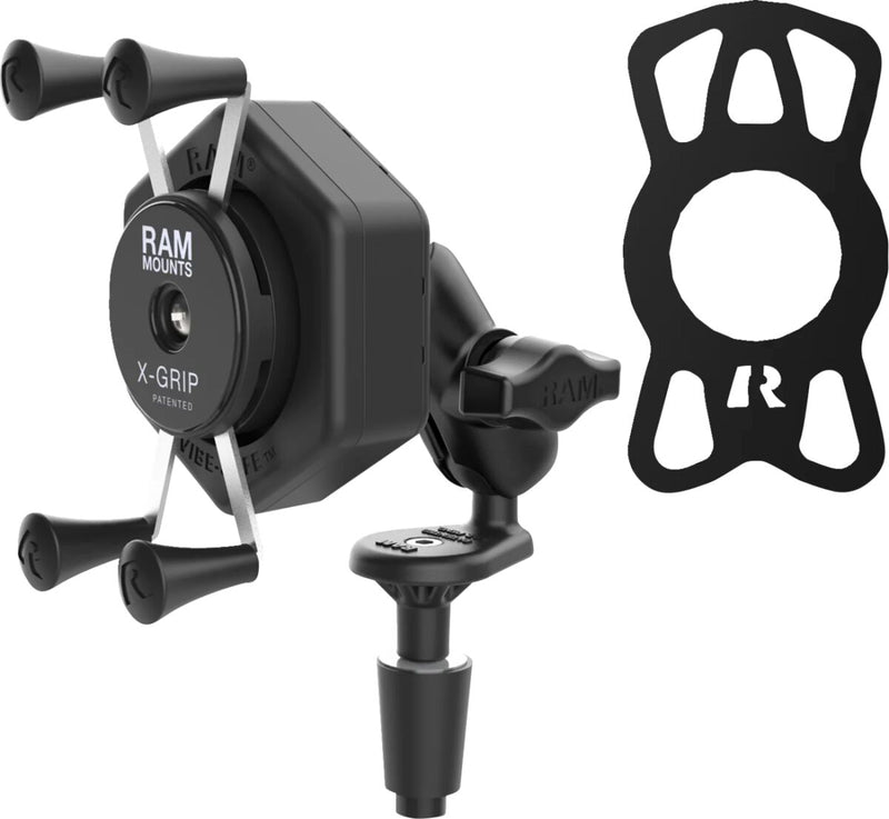 RAM Mounts X-Grip® Mount Kit Vibe Safe™ Cradle Black Powder-Coated Mounting Phone Aluminium #RAM-B-176-A-UN7-462