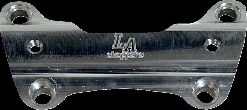 LA Choppers Hefty Top Clamp - Aluminum, Each, Handlebar /  Riser - Polished / Silver for Harley-Davidson Touring & Trike 1996-2023