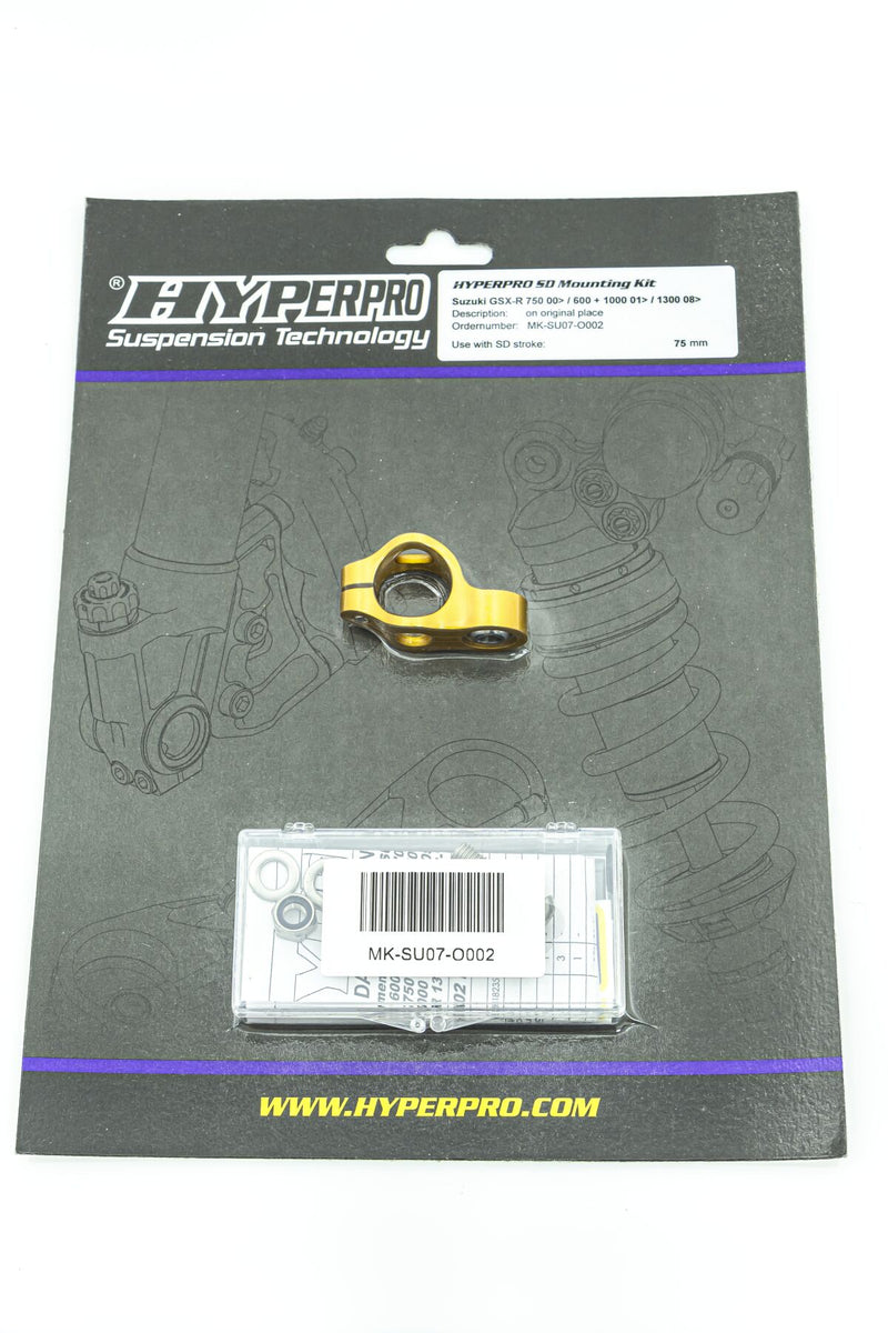 Hyperpro Steering Damper Mounting Kit for 2000-2017 SUZUKI GSX Gold Aluminium #MK-SU07-O002