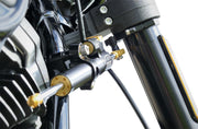 Hyperpro Steering Damper Mounting Kit for 2020-2024 Harley-Davidson FXLRS Black Aluminium