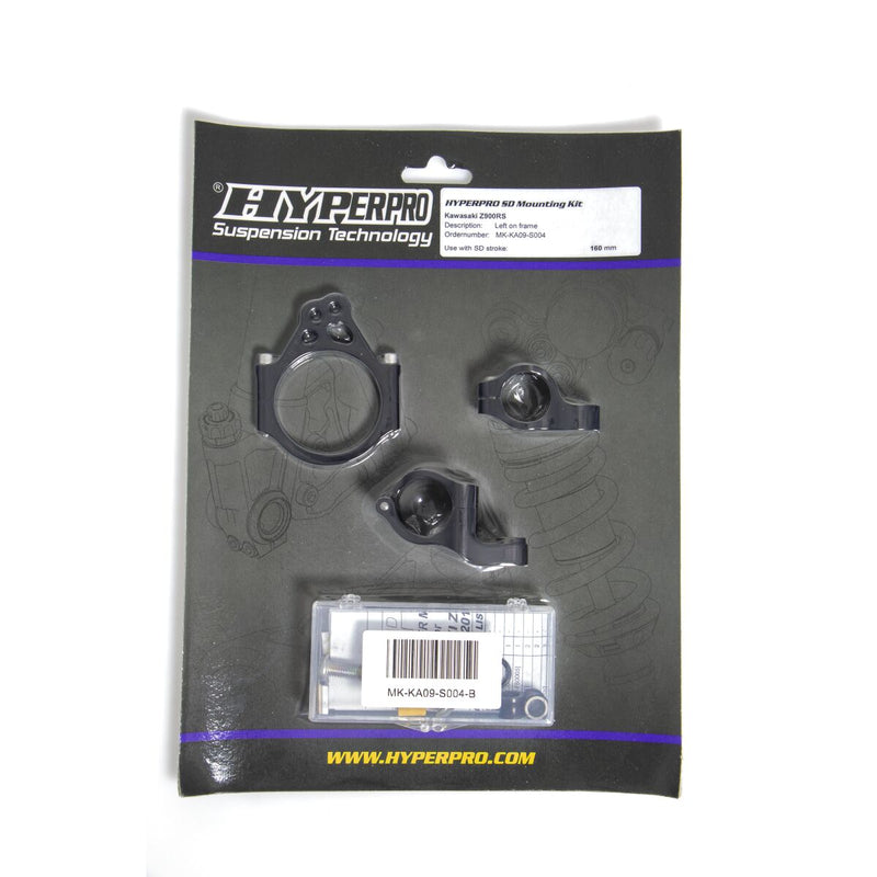 Hyperpro Steering Damper Mounting Kit for 2018-2024 KAWASAKI Z 900 RS ABS Black Aluminium