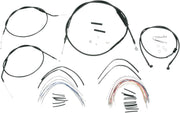 Burly Brand 12 Inch Apehanger Cable/Line Kit in Black For 2004-2006 XL Sportster Single Disc