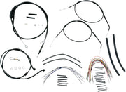 Burly Brand 14 Inch Apehanger Cable/Line Kit in Black For 2007-2013 XL Sportster Without ABS Models