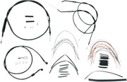 Burly Brand 16 Inch Apehanger Cable/Line Kit in Black For 2007-2013 XL Sportster Without ABS Models