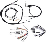 Burly Brand 18 Inch Apehanger Cable/Line Kit in Black For 2000-2006 FLST Without ABS Models