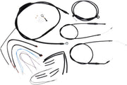 Burly Brand 12 Inch Apehanger Cable/Line Kit in Black For 2012-2013 FXD Dyna Non ABS Single Disc