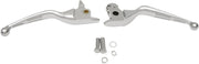 Drag Specialties Chrome Slotted Wide Blade Lever Set for 2014-2016 Harley-Davidson Touring Motorcycles