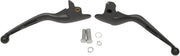 Drag Specialties Matte Black Slotted Wide Blade Lever Set for 2014-2016 Harley-Davidson Touring Motorcycles