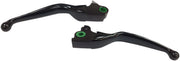 Drag Specialties Black Smooth Custom Replacement Lever Set for 2017-2018 Harley-Davidson Freewheeler - FLRT and 2017-2018 Harley-Davidson Tri Glide Ultra Classic - FLHTCUTG Motorcycles