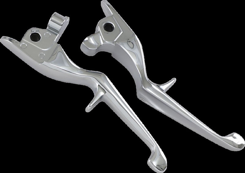Kuryakyn Trigger Levers - Pair, Brake /  Clutch - Chrome for Harley-Davidson Touring, Softail & Trike 2017-2020