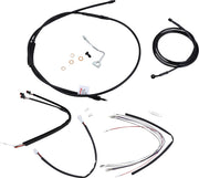 Burly Brand 18 Inch Apehanger Cable/Line Kit in Black For 2014-2016 FLHR/FLHRC With ABS Models