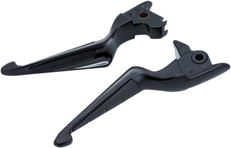 Kuryakyn ISO Handlebar Lever Kit In Gloss Black For Harley-Davidson 2014-2016 Touring Models With Hydraulic Clutch Black| Gloss #KUR5733