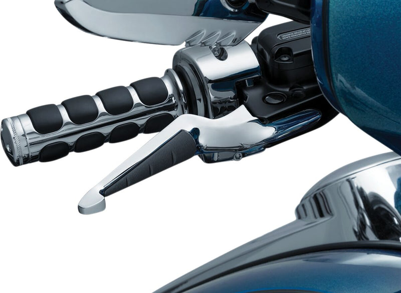 Kuryakyn ISO Handlebar Lever Kit In Chrome For Harley-Davidson 2014-2016 Touring Models With Hydraulic Clutch