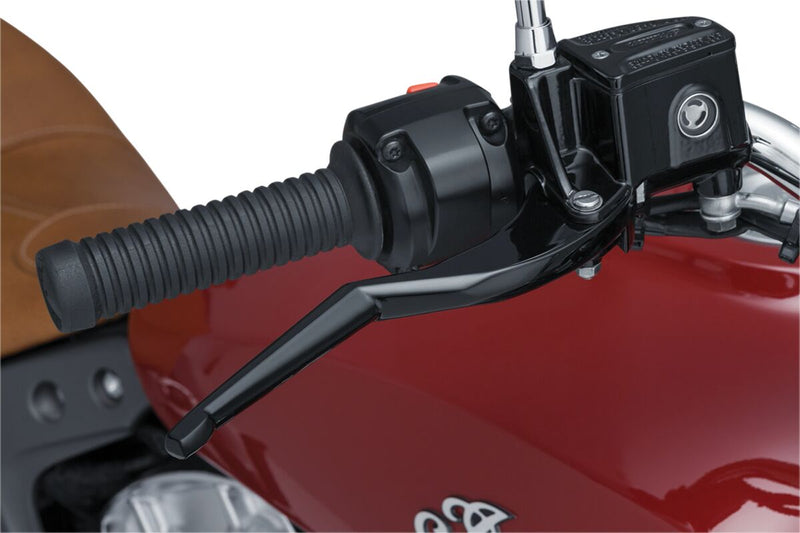 Kuryakyn Legacy Handlebar Lever Kit In Gloss Black For Indian 2015-2016 Scout Motorcycles #KUR7136