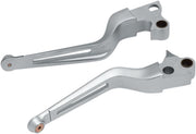 Kuryakyn Dillinger Levers For Harley-Davidson 1996-2017 Cable Clutch Motorcycles In Silver