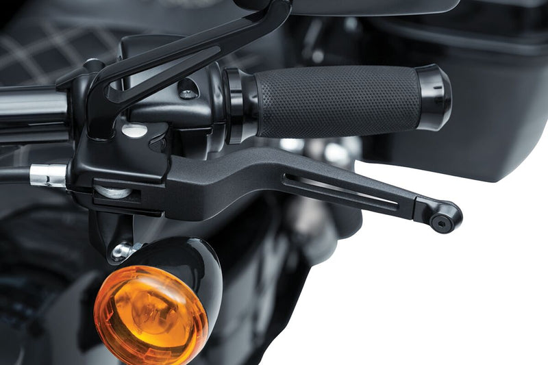 Kuryakyn Dillinger Levers For Harley-Davidson 1996-2017 Cable Clutch Motorcycles In Satin Black #KUR6682