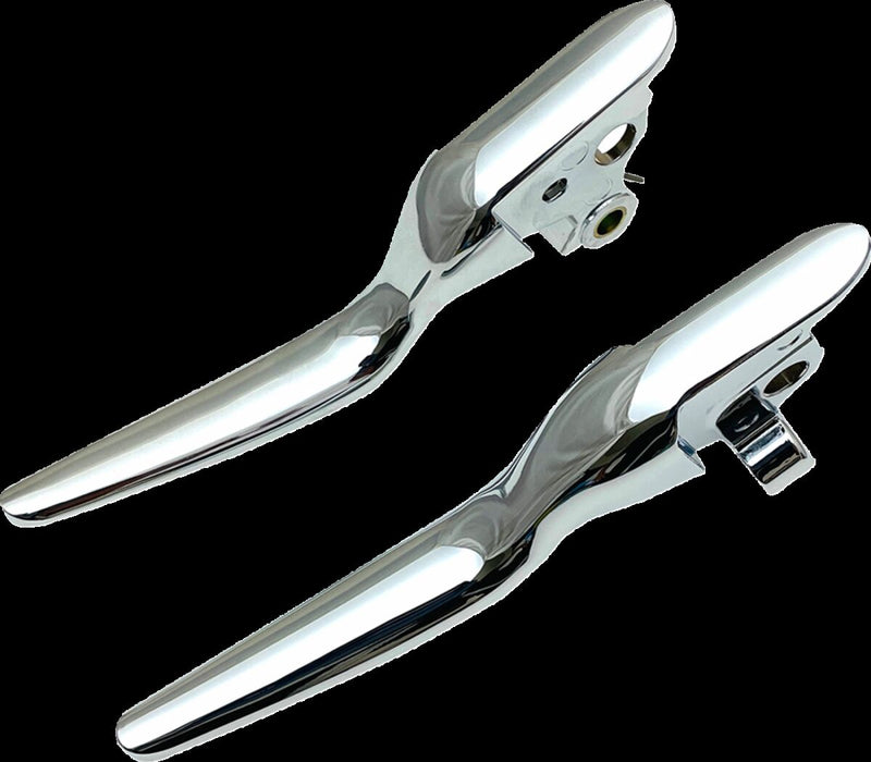 Drag Specialties Custom Lever Set Fits Harley-Davidson Touring Models 2021-2024 Chrome #053842