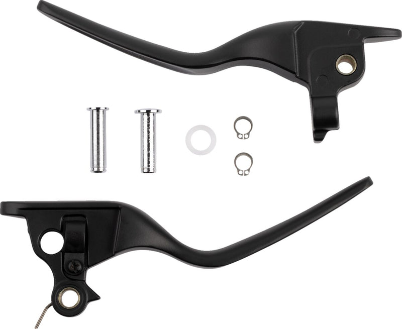 Drag Specialties Custom Lever Set Fits Harley-Davidson Touring Models 2021-2024 Black| Satin #053843
