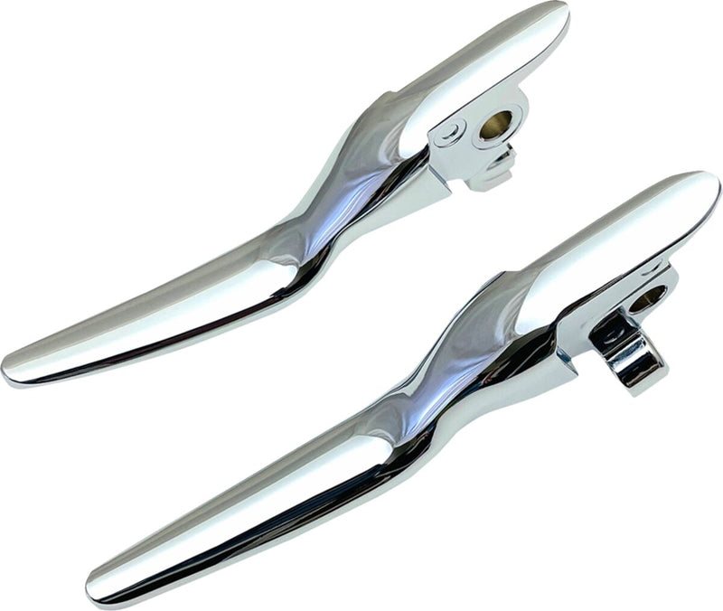 Drag Specialties Custom Lever Set Fits Harley-Davidson Touring, Trike Models 2017-2024 Chrome Fitment Harley-Davidson