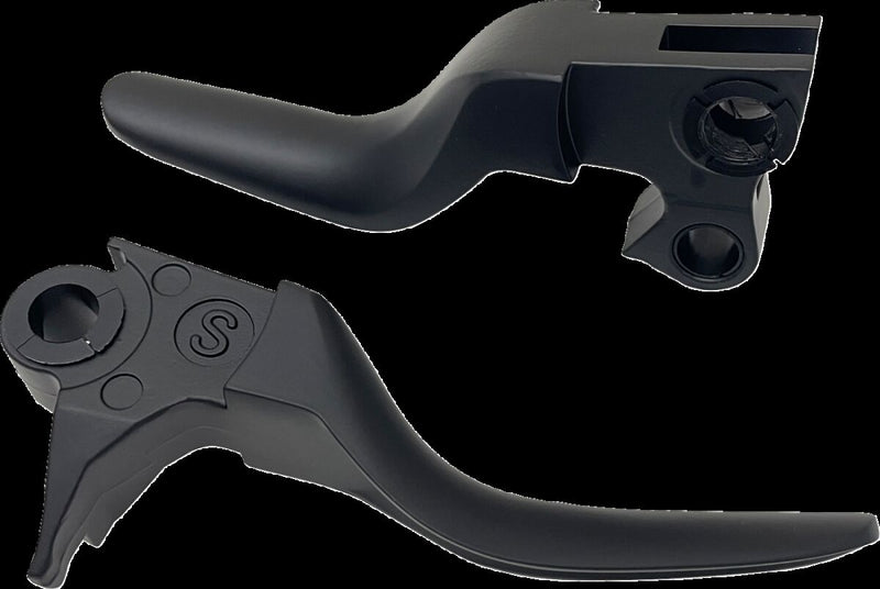Drag Specialties Short Lever Set Fits Harley-Davidson Softail Models 1996-2016 Black| Matte #H07-0574SMB