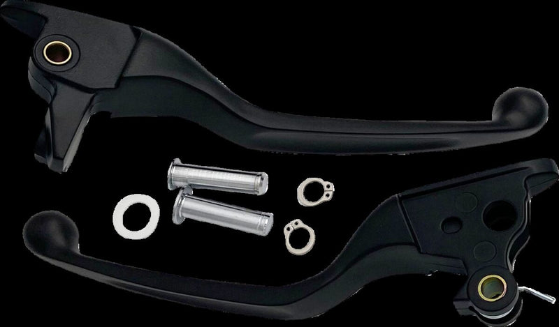 Drag Specialties Narrow Lever Set Fits Harley-Davidson Touring, Trike Models 2021-2024 Black| Matte