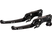 Rick's Motorcycles LEVER KIT, ADJUSTABLE, PAIR, GOOD GUYS for 2004-2013 Harley-Davidson Lever Assembly Anodised Black Aluminium #85-2010000-B