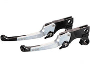 Rick's Motorcycles LEVER KIT, ADJUSTABLE, PAIR, GOOD GUYS for 2008-2016 Harley-Davidson Lever Assembly Black Silver Aluminium