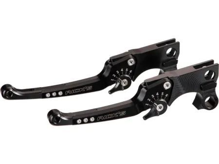 Rick's Motorcycles LEVER KIT, ADJUSTABLE, PAIR, GOOD GUYS for 2015-2017 Harley-Davidson Lever Assembly Anodised Black Aluminium #85-5010000-B
