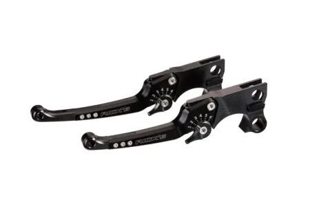 Rick's Motorcycles LEVER KIT, ADJUSTABLE, PAIR, GOOD GUYS for 2018-2024 Harley-Davidson Lever Assembly Anodised Black Aluminium #85-5030000-B