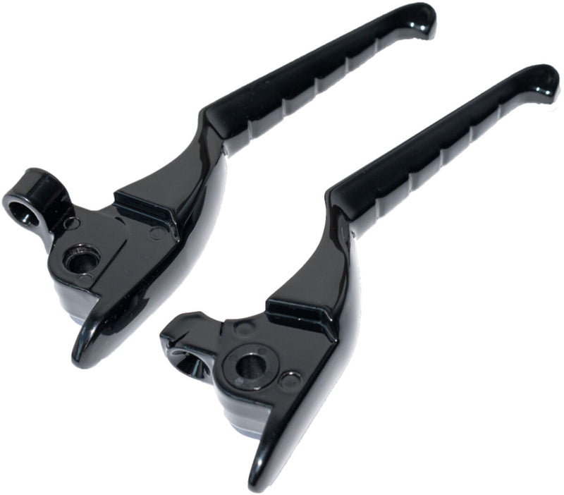 Kuryakyn LEVERS - ENYGMA for 2008-2013 Harley-Davidson Lever Assembly Black Front Brake/Clutch Aluminium Pair #KUR10056-2