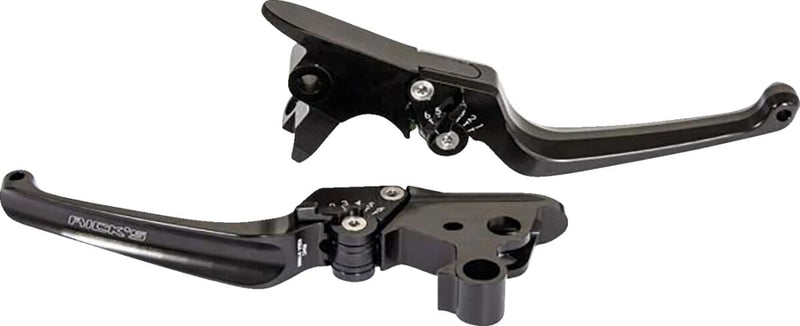 Rick's Motorcycles LEVER KIT, ADJUSTABLE, PAIR, GOOD GUYS for 2022, 2024-2026 Harley-Davidson Lever Assembly Black Front Left Brake Clutch Aluminium #87-8010000-B