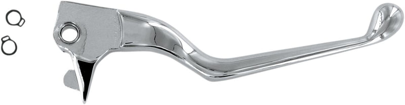 Drag Specialties Wide Blade Replacement Brake Lever - Aluminum, Each, Standard - Chrome for Harley-Davidson Sportster 2004-2013